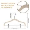 100 Quality Kids Plastic Non Velvet Non-Flocked Thin Compact Skirt Pant Coat Hangers with Metal Clips for Skirts Pants Blouses 360 Swivel Hook, Jacket, Shirt, Pants, Suit Hangers (Ivory, 100) view 4
