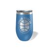 Alterd Industries Personalized Basketball Coach Gift - Coach Accessories | Coaching | travel coffee mug | personalized stainless steel cups | 20 oz travel coffee cup (12oz Wine Tumbler, Royal Blue) view 1