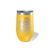 Alterd Industries Personalized Basketball Coach Gift - Coach Accessories | Coaching | travel coffee mug | personalized stainless steel cups | 20 oz travel coffee cup (12oz Wine Tumbler, Yellow) view 1