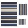 Anzona Navy Blue Yellow Brown 3 Piece Bath Towels Set, Modern Retro Striped Abstract Art Soft & Absorbent Towel for Bathroom, Hotel (1 Bath Towel 30x60, 1 Hand Towel 16x28, 1 Washcloth 13x13) view 1