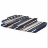 Anzona Navy Blue Yellow Brown 3 Piece Bath Towels Set, Modern Retro Striped Abstract Art Soft & Absorbent Towel for Bathroom, Hotel (1 Bath Towel 30x60, 1 Hand Towel 16x28, 1 Washcloth 13x13) view 2