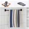 Anzona Navy Blue Yellow Brown 3 Piece Bath Towels Set, Modern Retro Striped Abstract Art Soft & Absorbent Towel for Bathroom, Hotel (1 Bath Towel 30x60, 1 Hand Towel 16x28, 1 Washcloth 13x13) view 4