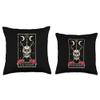 3 Of Swords Tarot Card Occult Witches Esoteric Goth Gothic Throw Pillow view 3