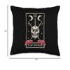 3 Of Swords Tarot Card Occult Witches Esoteric Goth Gothic Throw Pillow view 4