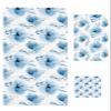 Anzona Spring Floral 3 Piece Bath Towels Set, Watercolor Blue Flowers Farmhouse Soft & Absorbent Towel for Bathroom, Hotel (1 Bath Towel 30x60, 1 Hand Towel 16x28, 1 Washcloth 13x13) view 1