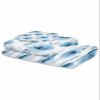 Anzona Spring Floral 3 Piece Bath Towels Set, Watercolor Blue Flowers Farmhouse Soft & Absorbent Towel for Bathroom, Hotel (1 Bath Towel 30x60, 1 Hand Towel 16x28, 1 Washcloth 13x13) view 2