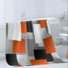 Anzona Orange Black Grey 3 Piece Bath Towels Set, Modern Middle Century Geometric Abstract Art Soft & Absorbent Towel for Bathroom, Hotel (1 Bath Towel 30x60, 1 Hand Towel 16x28, 1 Washcloth 13x13) view 3