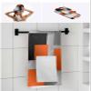 Anzona Orange Black Grey 3 Piece Bath Towels Set, Modern Middle Century Geometric Abstract Art Soft & Absorbent Towel for Bathroom, Hotel (1 Bath Towel 30x60, 1 Hand Towel 16x28, 1 Washcloth 13x13) view 4