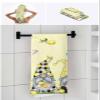 Anzona Summer Lemon 3 Piece Bath Towels Set, Yellow Spring Gnomes Farmhouse Soft & Absorbent Towel for Bathroom, Hotel (1 Bath Towel 30x60, 1 Hand Towel 16x28, 1 Washcloth 13x13) view 4