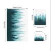 Aqua Ombre 3 Piece Bath Towels Set, Primeval Forest Modern Abstract Art Aesthetics Soft & Absorbent Towel for Bathroom, Hotel (1 Bath Towel 30x60, 1 Hand Towel 16x28, 1 Washcloth 13x13) view 4