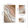 Brown Ombre 3 Piece Bath Towels Set, Modern Geometric Abstract Aesthetic Cream Soft & Absorbent Towel for Bathroom, Hotel (1 Bath Towel 30x60, 1 Hand Towel 16x28, 1 Washcloth 13x13) view 4