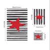 4th of July 3 Piece Bath Towels Set, Black White Stripes Red Star Independence Day Soft & Absorbent Towel for Bathroom, Hotel (1 Bath Towel 30x60, 1 Hand Towel 16x28, 1 Washcloth 13x13) view 4