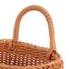 ARTIBETTER Wall Mounted Storage Basket 7X7X5.5 Inch Rattan Hanging Wicker Basket for Kitchen and Living Room Home Organization Flower Holder view 3
