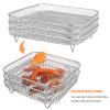 Yardwe Air Fryer Racks Set Stainless Steel 3 Pcs Layer Rack Fryer Accessories Tower view 4