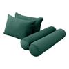 |SLIPCOVER ONLY| S.V4 Velvet Indoor Daybed Mattress Pillow Covers Same Pipe Trim Full AD317 view 3