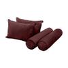 SLIPCOVER ONLY V4 Velvet Indoor Daybed Mattress Pillow Contrast Trim Full AD368 view 4
