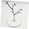ARTIBETTER 1pc White Marble Tree Branch Jewelry Organizer for Earrings Necklaces and Rings Elegant Display Stand Unique Tree Design for Home Retail Use view 4