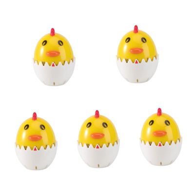 Anneome 5 Pcs Cute Mechanical Kitchen Timer Management Tools for Cooking Baking and Home Use for Kids and Adults