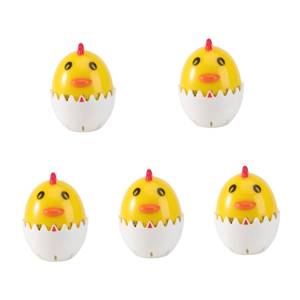 Anneome 5 Pcs Cute Mechanical Kitchen Timer Management Tools for Cooking Baking and Home Use for Kids and Adults