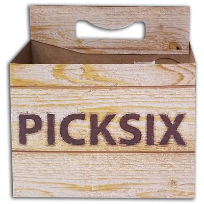 ICE N COLD 6pk Cardboard Carrier (Crate-PickSix, 150ct) | Holds 6pk 12oz Bottles | FAST SAME DAY SHIPPING