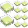 Acrylic Cocktail Napkin Holder for Table, Clear Beverage Napkin Holder Square Rectangle for Dinner, Kitchen, Bathroom, Restaurant, Bar (10 Pieces, 5.5 x 5.5 Inch) view 1