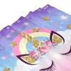 Cartoon Cute Unicorn Fabric Shower Curtain,Funny Rainbow Girly Pink Roses Flower Unicorn Print Hotel Quality,Machine Washable,72L x72W for Bathroom. view 4