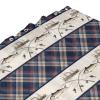 Abstract Fishing Shower Curtain,Retro Nautical Theme Wildlife Fishing Boat Plaid Decor Bathroom Curtain 72L x72W Durable Cloth Fabric Bathroom Decor Set with Hooks view 4