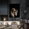 Sense Canvas Animal Black Monkey Head 46 Canvas Art - Home Decor Wall Art Print Poster Painting Medium 18x24 / 1.5" view 2