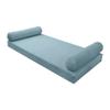 Prolinemax Style V5 Twin-XL Size Velvet Knife Edge Indoor Daybed Bolster Pillow Cushion Mattress Fitted Sheet |Cover ONLY| AD355 view 2