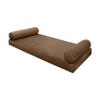 Prolinemax Style V5 Full Size Velvet Knife Edge Indoor Daybed Bolster Pillow Cushion Mattress Fitted Sheet |Cover ONLY| AD308 view 2