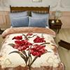 4.4lbs Korean Mink Blanket 59"X79",Silky Soft and Warm,2 Ply Reversible Printed Raschel Blanket for Single Bed/Sofa Blanket view 2