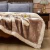 4.4lbs Korean Mink Blanket 59"X79",Silky Soft and Warm,2 Ply Reversible Printed Raschel Blanket for Single Bed/Sofa Blanket view 4