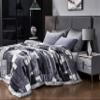 4.4lbs Korean Mink Blanket 59"X79",Silky Soft and Warm,2 Ply Reversible Printed Raschel Blanket for Single Bed/Sofa Blanket view 2