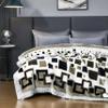 4.4lbs Korean Mink Blanket 59"X79",Silky Soft and Warm,2 Ply Reversible Printed Raschel Blanket for Single Bed/Sofa Blanket view 2