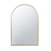 Benjara Cod 36 Inch Wall Mounted Mirror, Wide Arched Design, Gold view 1