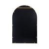 Benjara Cod 36 Inch Wall Mounted Mirror, Wide Arched Design, Gold view 2