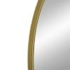Benjara Cod 36 Inch Wall Mounted Mirror, Wide Arched Design, Gold view 3