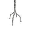 Benjara 71 Inch Modern Aluminum Coat Stand, Branch Accent, Perched Bird, Silver and Gold view 4