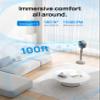 Dreo Smart Fan for Bedroom, 120+105 Omni-directional Oscillating Standing Fans with Remote, 100ft Quiet Floor Fan for Room, Wi-Fi/Voice/Alexa, 6 Modes, 8 Speeds, 37-43'' Height, 12H Timer, DC Motor view 4