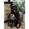 1 Pcs Western Rustic Black Bear Eating Honey From Honeycomb Beehive Figurine Bears view 1