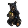 1 Pcs Western Rustic Black Bear Eating Honey From Honeycomb Beehive Figurine Bears view 2
