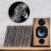 12 Inch Round Wall Clock Zebra Retro Vinyl Wall Clock for Living Room Decor African Wildlife Animal Pinto Horse Laser Cut Artwork Wall Watch Gift view 2