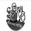 12 Inch Round Wall Clock Pharmacists Wall Clock Made of Real Vinyl Record Medicine Snake Test Tube Wall Watch Pharmacy Hanging Decor Gift view 2
