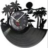 12 Inch Wall Clock Silent Non-Ticking Summer Beach Home Decor Wall Clock Beach Scenery Vinyl Record Clock Sunny Beach Decorative Clock Sunbathe Lovers Gift Gift view 2