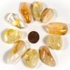 1 lb Golden Citrine Quartz Tumbled Stone Pebbles Small Polished Reiki Crystal Jewelry Making Home Decoration Natural Sparkling Gemstone Mineral Specimen - Brazil view 2