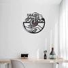 12 Inch Round Wall Clock Nail Salon Vinyl Record Wall Clock Beauty Salon Decor Furniture Wall Clock Nail Design Wall Hanging Decorative Gift for Girls Gift view 4