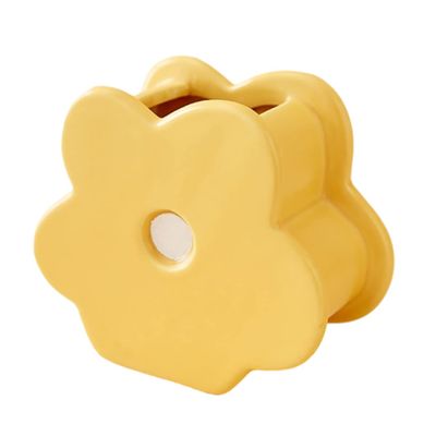 1pc Funny Indoor Container Modeling Modern Plant Bottle Bud Wedding Planter Holder Floral Yellow Dcor Pen Brush Air Kitchen Arrangement Cartoon Adornment Vases and or