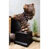 1 Pcs Rustic Wildlife Black Bears Couple Family Electroplated Figurine With Base Stand view 2
