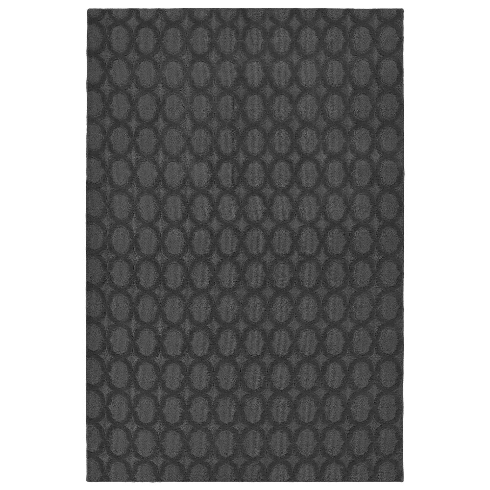 Garland Rug Garden Trellis 6 ft. x 9 ft. Indoor/Outdoor Area Rug Outdoor Waterproof Rug for Patio, Camping Rugs, RV, Porch, Deck, Camper, Balcony, Backyard for High-Traffic Areas, Cinder Gray