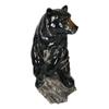 1 Pcs Rustic Western Woodlands Forest Black Bear Standing On Rock Figurine Decor view 3